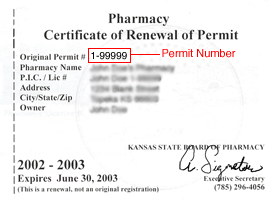pharmacy license sample permit licensure